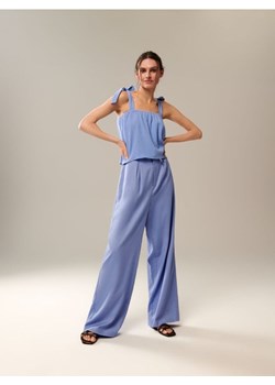Sinsay - Top na ramiączkach - niebieski ze sklepu Sinsay w kategorii Bluzki damskie - zdjęcie 161215265