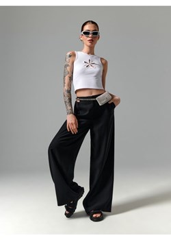 Sinsay - Spodnie loose - kremowy ze sklepu Sinsay w kategorii Spodnie damskie - zdjęcie 161215378