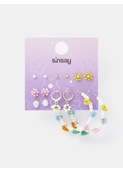 Sinsay - Kolczyki 6 pack - wielobarwny ze sklepu Sinsay w kategorii Biżuteria i zegarki dziecięce - zdjęcie 161215395