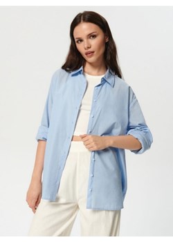 Sinsay - Koszula bawełniana - błękitny ze sklepu Sinsay w kategorii Koszule damskie - zdjęcie 161215478