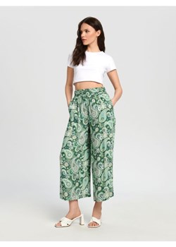Sinsay - Spodnie ze wzorem - fresh green jeans ze sklepu Sinsay w kategorii Spodnie damskie - zdjęcie 161216115