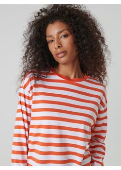 Sinsay - Koszulka w paski - pomarańczowy ze sklepu Sinsay w kategorii Bluzki damskie - zdjęcie 161216355