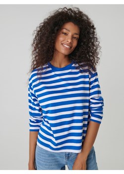 Sinsay - Koszulka w paski - niebieski ze sklepu Sinsay w kategorii Bluzki damskie - zdjęcie 161216356