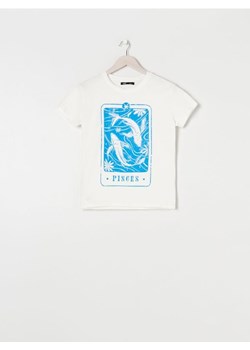 Sinsay - Koszulka Ryby - biały ze sklepu Sinsay w kategorii Bluzki damskie - zdjęcie 161216529
