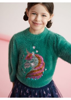Sinsay - Sweter z cekinami - zielony ze sklepu Sinsay w kategorii Swetry dziewczęce - zdjęcie 161217048