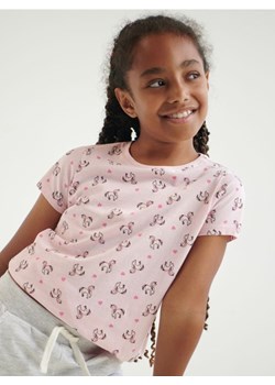 Sinsay - Koszulka z nadrukiem - różowy ze sklepu Sinsay w kategorii Bluzki dziewczęce - zdjęcie 161217129