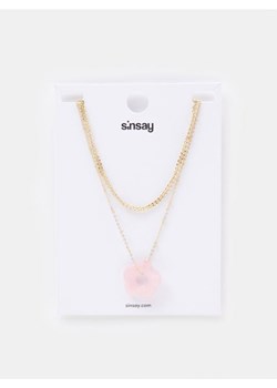Sinsay - Naszyjniki 2 pack - różowy ze sklepu Sinsay w kategorii Naszyjniki - zdjęcie 161217196