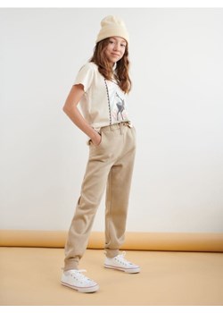 Sinsay - Spodnie dresowe jogger - beżowy ze sklepu Sinsay w kategorii Spodnie dziewczęce - zdjęcie 161217367