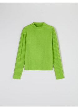 Sinsay - Koszulka ze stójką - zielony ze sklepu Sinsay w kategorii Bluzki damskie - zdjęcie 161218297