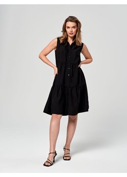 Sinsay - Sukienka mini z falbankami - czarny ze sklepu Sinsay w kategorii Sukienki - zdjęcie 161218367