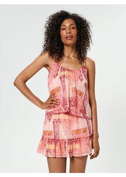 Sinsay - Top ze wzorem - różowy ze sklepu Sinsay w kategorii Bluzki damskie - zdjęcie 161218466