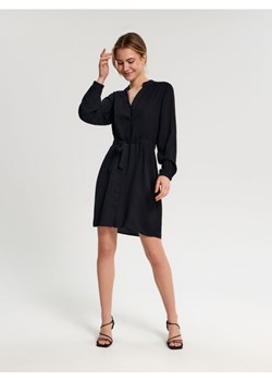 Sinsay - Sukienka mini koszulowa - czarny ze sklepu Sinsay w kategorii Sukienki - zdjęcie 161218528