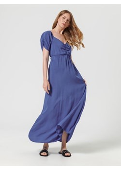 Sinsay - Sukienka midi - niebieski ze sklepu Sinsay w kategorii Sukienki - zdjęcie 161218537