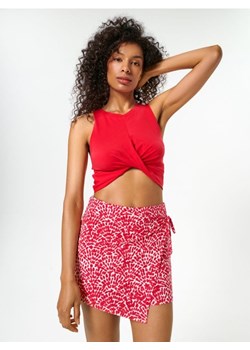 Sinsay - Top gładki - czerwony ze sklepu Sinsay w kategorii Bluzki damskie - zdjęcie 161218559