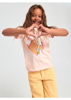 Sinsay - Koszulka Disney - różowy ze sklepu Sinsay w kategorii Bluzki dziewczęce - zdjęcie 161218805