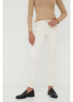 Morgan jeansy PRETTY1 damskie kolor beżowy ze sklepu ANSWEAR.com w kategorii Jeansy damskie - zdjęcie 161224315
