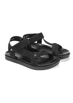 Czarne sandały EWALD ze sklepu Domenoshoes w kategorii Sandały męskie - zdjęcie 161224797