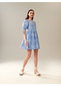 Sinsay - Sukienka babydoll - niebieski ze sklepu Sinsay w kategorii Sukienki - zdjęcie 161229889