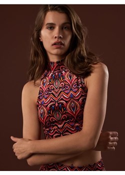 Sinsay - Crop top ze wzorem - wielobarwny ze sklepu Sinsay w kategorii Bluzki damskie - zdjęcie 161230047