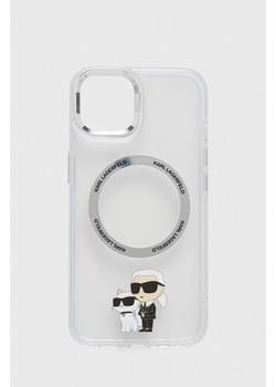 Karl Lagerfeld etui na telefon iPhone 13 6,1&quot; kolor transparentny ze sklepu ANSWEAR.com w kategorii Etui - zdjęcie 161230745