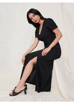 Sinsay - Sukienka maxi z lnem - czarny ze sklepu Sinsay w kategorii Sukienki - zdjęcie 161236595