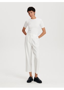 Reserved - Garniturowe spodnie - wielobarwny ze sklepu Reserved w kategorii Spodnie damskie - zdjęcie 161238556