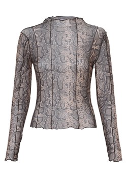 Noisy May Damska koszulka z długim rękawem Kobiety beżowy wzorzysty ze sklepu vangraaf w kategorii Bluzki damskie - zdjęcie 161239455