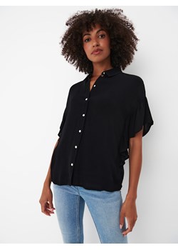 Mohito - Czarna koszula z krótkim rękawem - czarny ze sklepu Mohito w kategorii Koszule damskie - zdjęcie 161247326