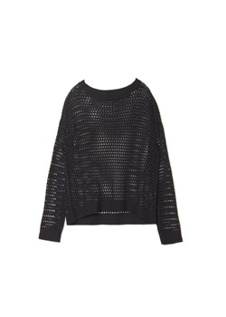 Cropp - Czarny siatkowy sweter - czarny ze sklepu Cropp w kategorii Swetry damskie - zdjęcie 161247995