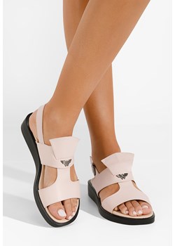 Różowe sandały damskie skórzane Meriva ze sklepu Zapatos w kategorii Sandały damskie - zdjęcie 161248836