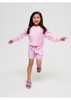Sinsay - Komplet: bluza i szorty - różowy ze sklepu Sinsay w kategorii Dresy dziewczęce - zdjęcie 161254555