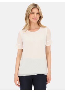 Biała bluzka z falbanką na rękawach Potis & Verso Ksena ze sklepu Eye For Fashion w kategorii Bluzki damskie - zdjęcie 161257686