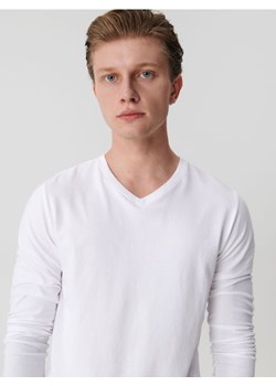 Sinsay - Koszulka z długimi rękawami - biały ze sklepu Sinsay w kategorii T-shirty męskie - zdjęcie 161257787