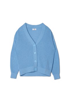 Cropp - Niebieski kardigan - błękitny ze sklepu Cropp w kategorii Swetry damskie - zdjęcie 161262408
