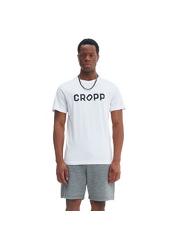 Cropp - Biała koszulka z nadrukiem CROPP - biały ze sklepu Cropp w kategorii T-shirty męskie - zdjęcie 161262416
