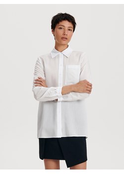 Reserved - Koszula z wiskozy - biały ze sklepu Reserved w kategorii Koszule damskie - zdjęcie 161263688