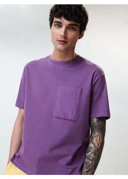 Sinsay - Koszulka boxy - fioletowy ze sklepu Sinsay w kategorii T-shirty męskie - zdjęcie 161266736