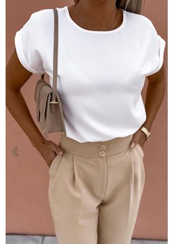 Koszulka DALOMEA WHITE ze sklepu Ivet Shop w kategorii Bluzki damskie - zdjęcie 161270299