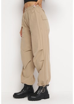 Beżowe Spodnie Odanes ze sklepu Born2be Odzież w kategorii Spodnie damskie - zdjęcie 161274769