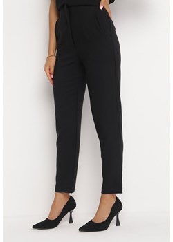 Czarne Spodnie Prestyanah ze sklepu Born2be Odzież w kategorii Spodnie damskie - zdjęcie 161274779