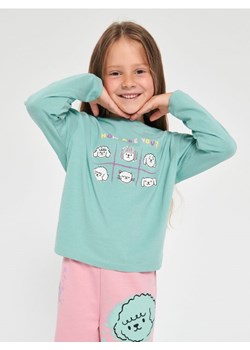 Sinsay - Koszulka z nadrukiem - zielony ze sklepu Sinsay w kategorii Bluzki dziewczęce - zdjęcie 161275126