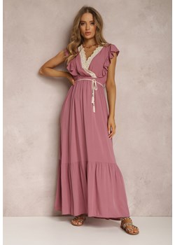 Różowa Sukienka Ampanie ze sklepu Renee odzież w kategorii Sukienki - zdjęcie 161276639