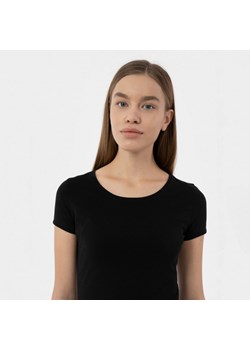 Damski t-shirt basic 4F 4FMM00TTSHF731 - czarny ze sklepu Sportstylestory.com w kategorii Bluzki damskie - zdjęcie 161282905