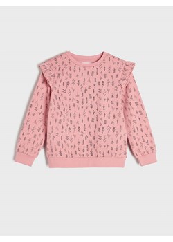 Sinsay - Bluza z falbankami - różowy ze sklepu Sinsay w kategorii Bluzy dziewczęce - zdjęcie 161288318