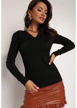 Czarny Sweter Ianothea ze sklepu Renee odzież w kategorii Swetry damskie - zdjęcie 161309499