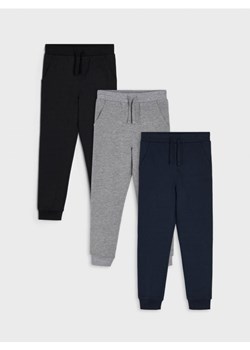 Sinsay - Spodnie dresowe jogger 3 pack - czarny ze sklepu Sinsay w kategorii Spodnie chłopięce - zdjęcie 161310528