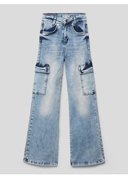 Jeansy z kieszeniami cargo ze sklepu Peek&Cloppenburg  w kategorii Spodnie dziewczęce - zdjęcie 161314957