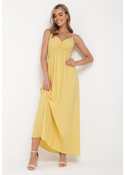Żółta Sukienka Cadole ze sklepu Born2be Odzież w kategorii Sukienki - zdjęcie 161316956