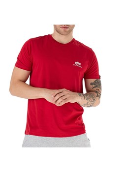 Koszulka Alpha Industries Basic T Small Logo 188505328 - czerwona ze sklepu streetstyle24.pl w kategorii T-shirty męskie - zdjęcie 161317525