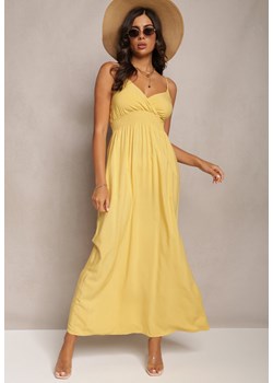 Żółta Sukienka Sterinig ze sklepu Renee odzież w kategorii Sukienki - zdjęcie 161331457